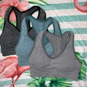 Shein 3 pack sport bras